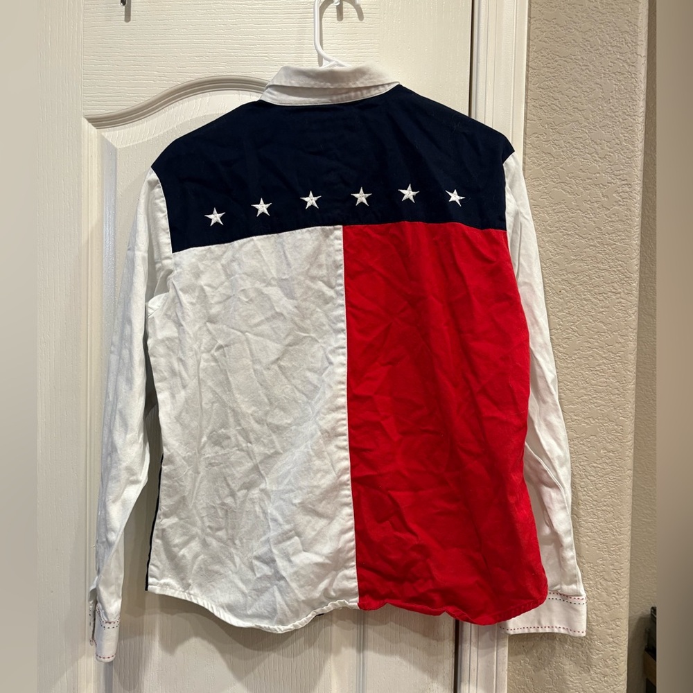 Scully American Flag Button Down Shirt - image 7